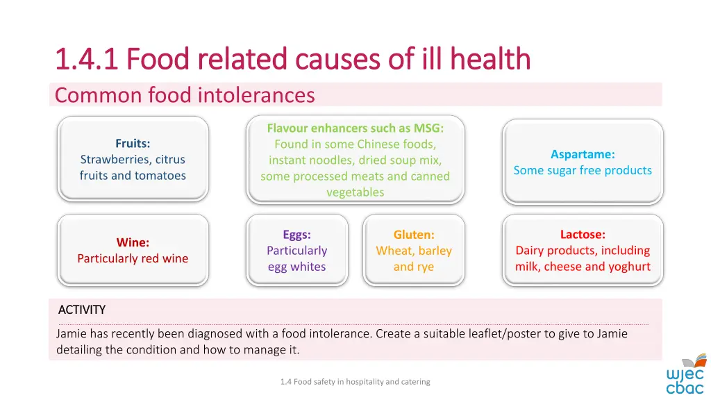 1 4 1 food related causes of ill health 10