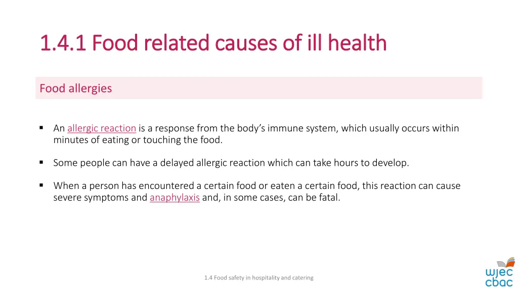 1 4 1 food related causes of ill health 11