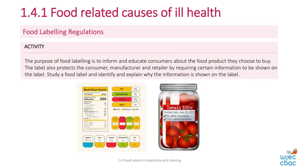 1 4 1 food related causes of ill health 16