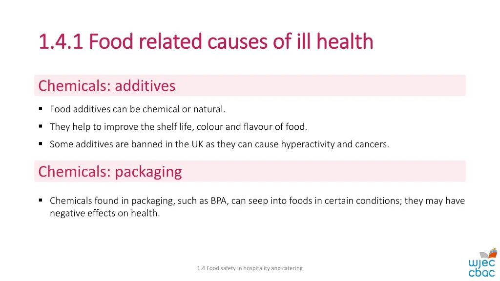 1 4 1 food related causes of ill health 7