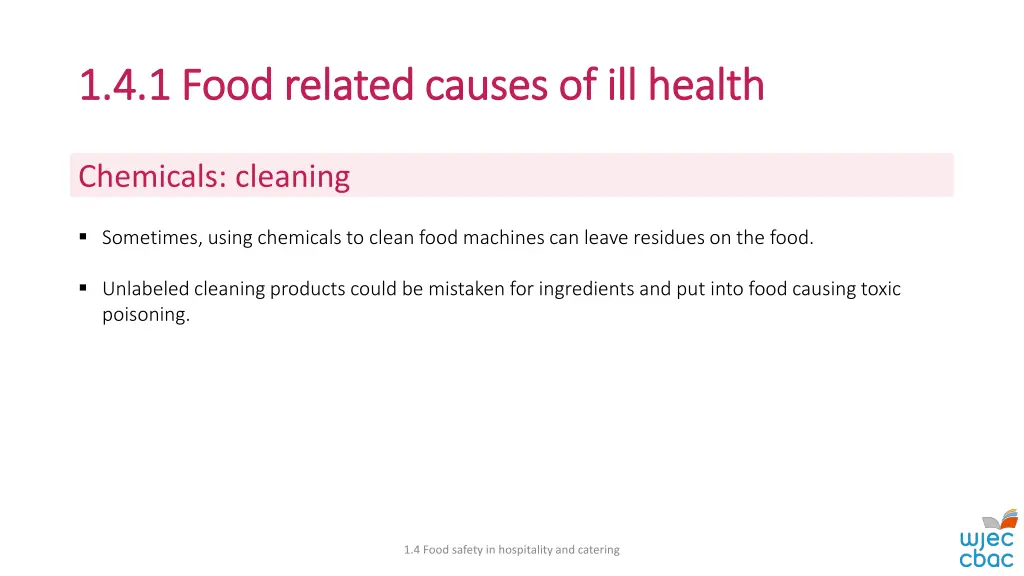 1 4 1 food related causes of ill health 8