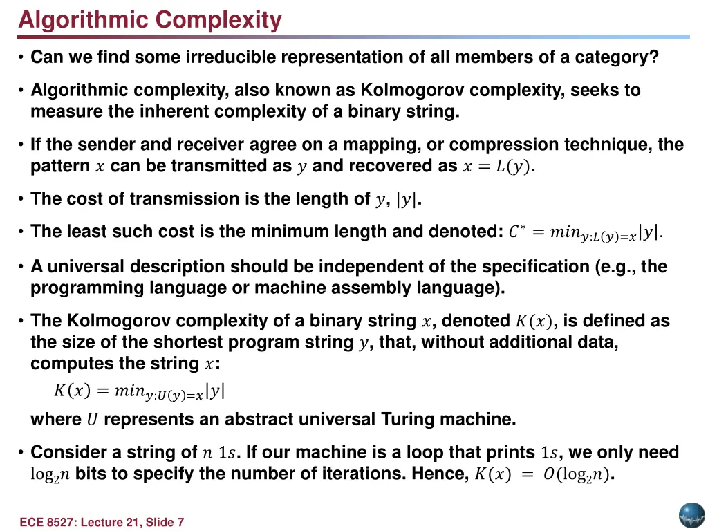 algorithmic complexity