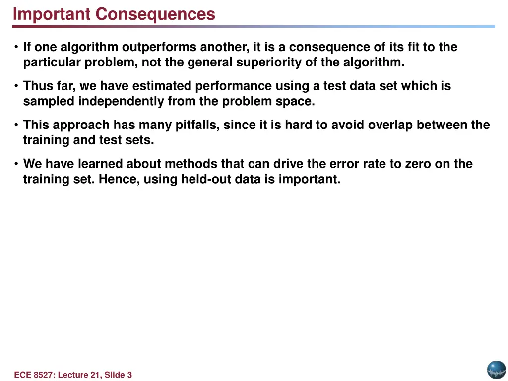 important consequences