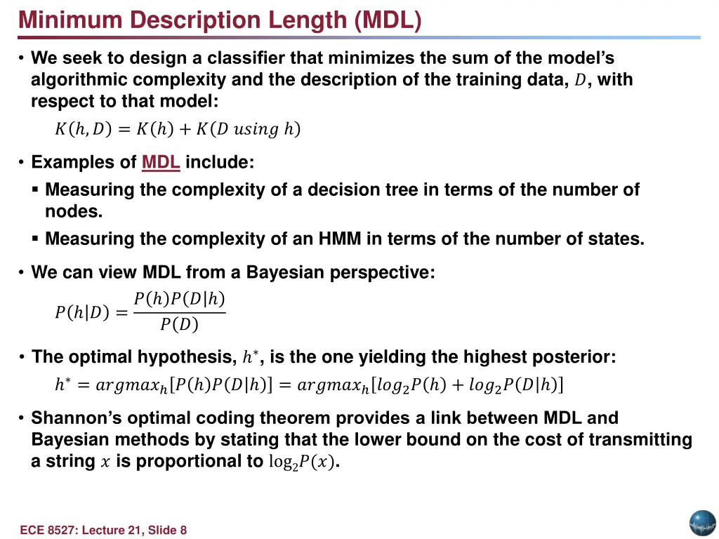 minimum description length mdl
