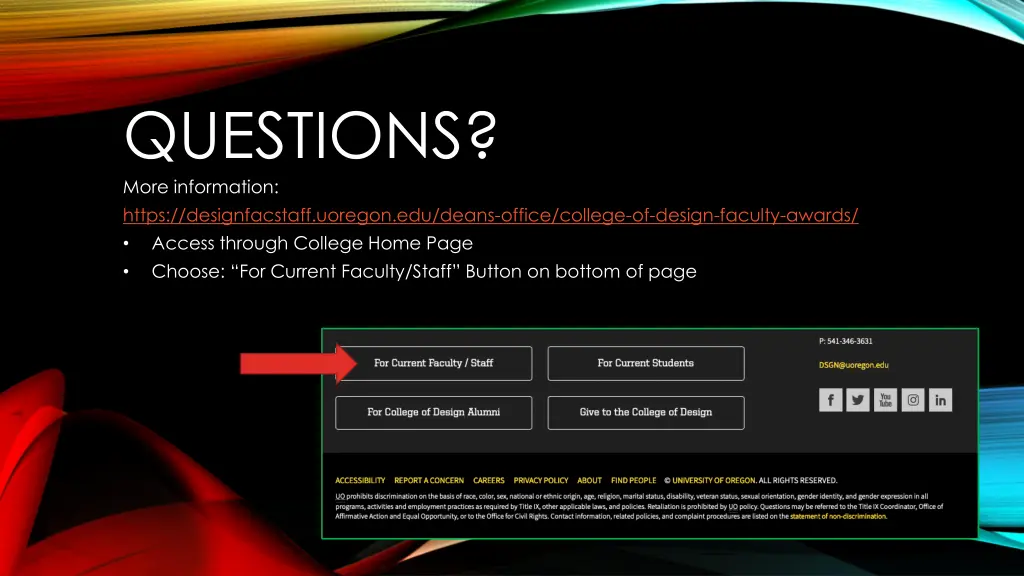 questions more information https designfacstaff