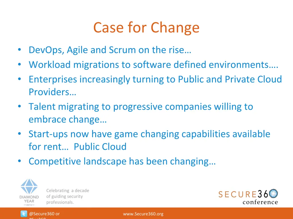 case for change