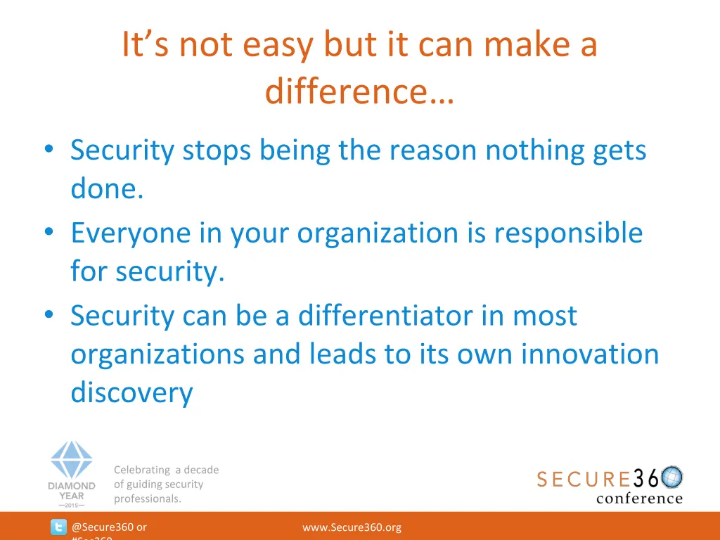 it s not easy but it can make a difference