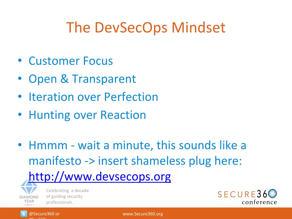 the devsecops mindset