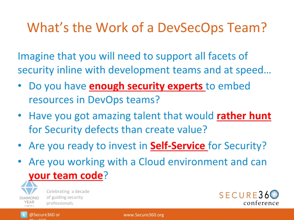 what s the work of a devsecops team