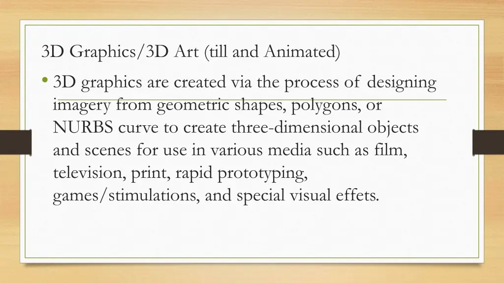 3d graphics 3d art till and animated 3d graphics