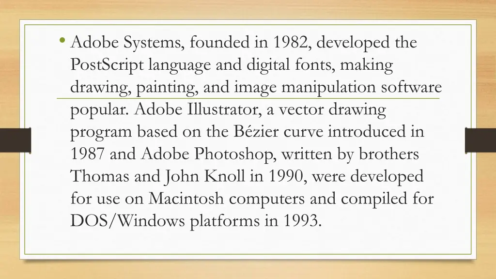 adobe systems founded in 1982 developed