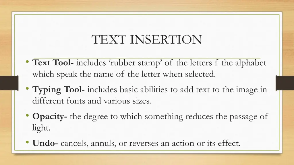 text insertion