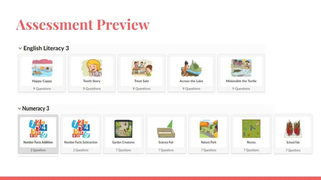 assessment preview