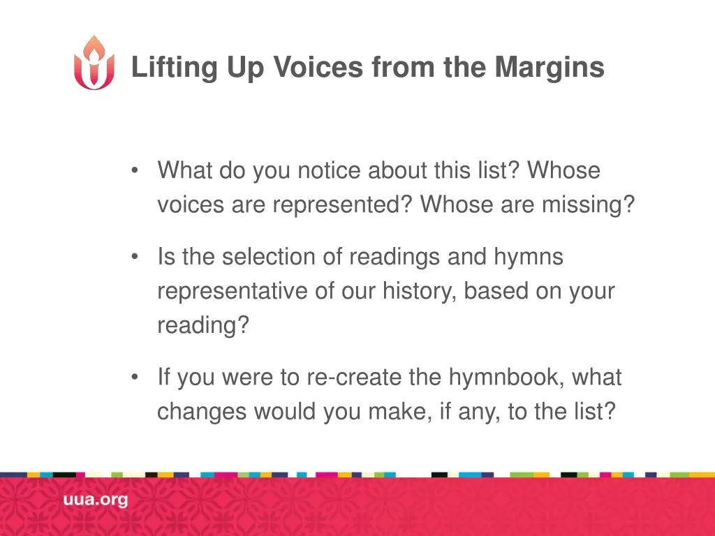lifting up voices from the margins