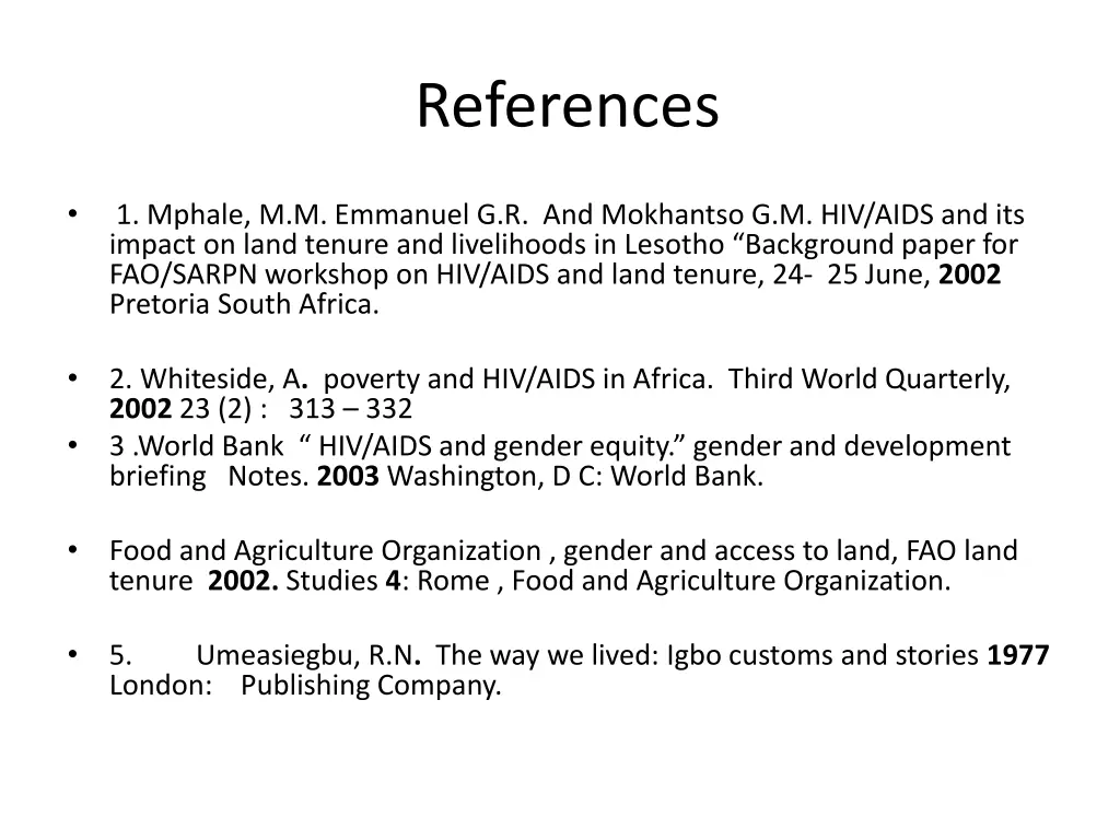 references