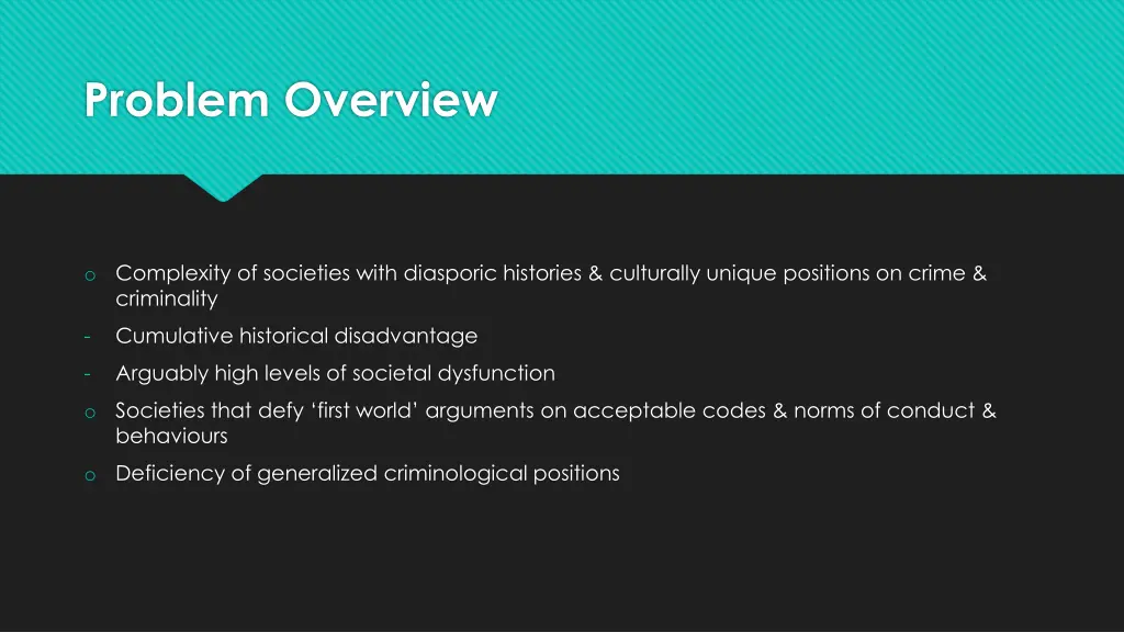 problem overview