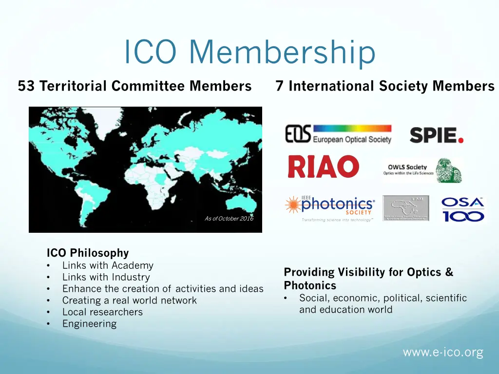 ico membership 53 territorial committee members