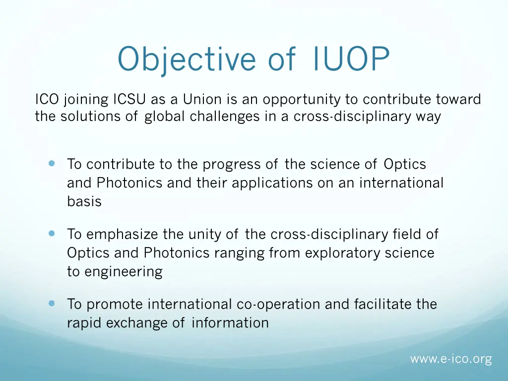 objective of iuop