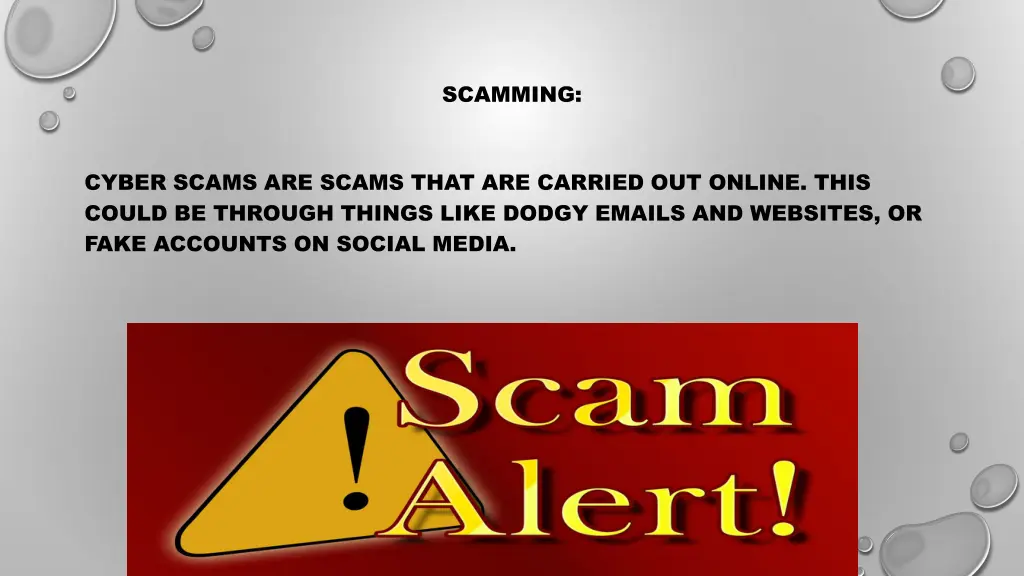 scamming