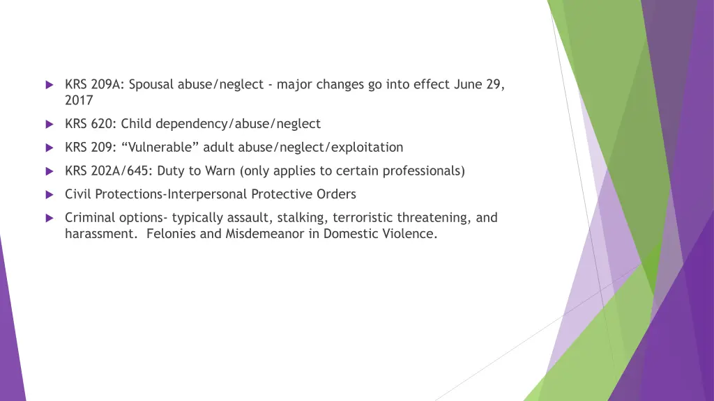 krs 209a spousal abuse neglect major changes