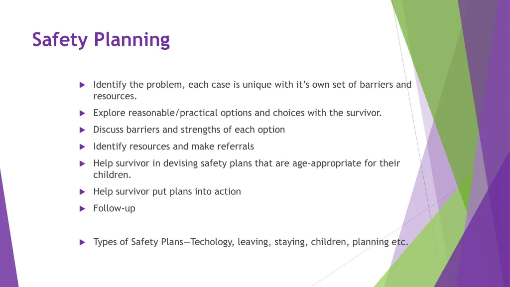 safety planning