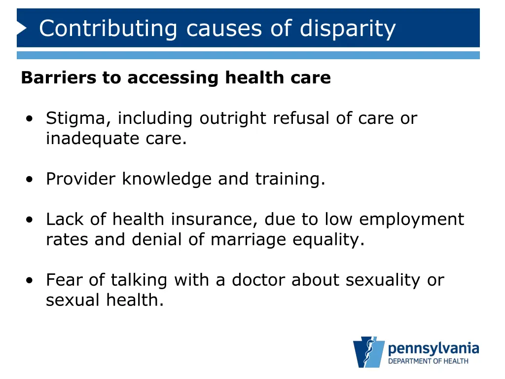 contributing causes of disparity 1
