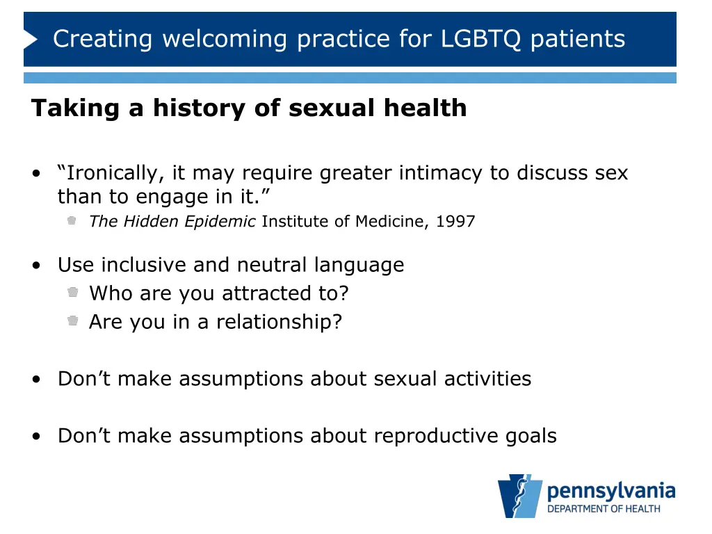 creating welcoming practice for lgbtq patients 1