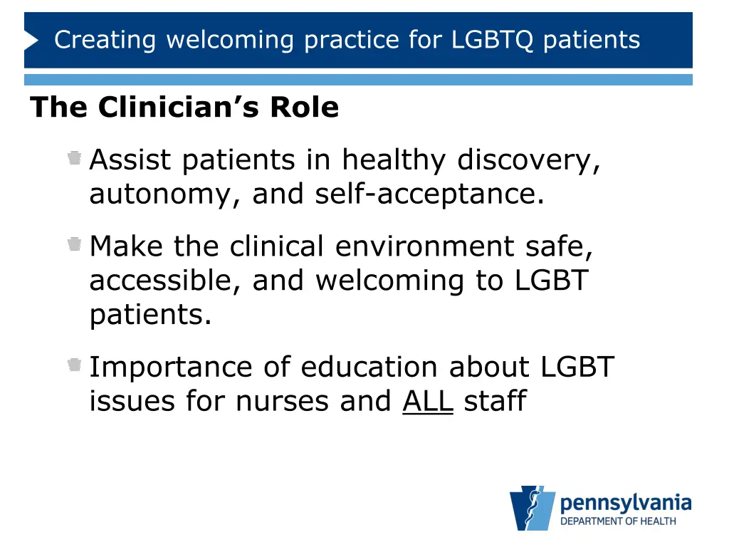 creating welcoming practice for lgbtq patients 2