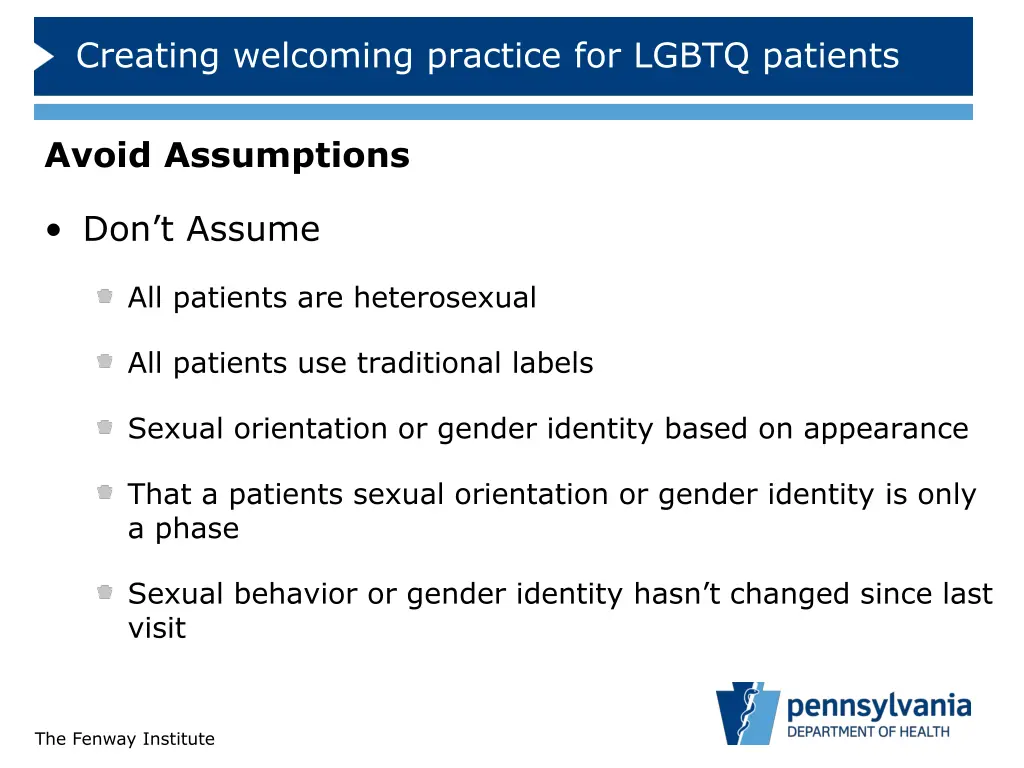 creating welcoming practice for lgbtq patients