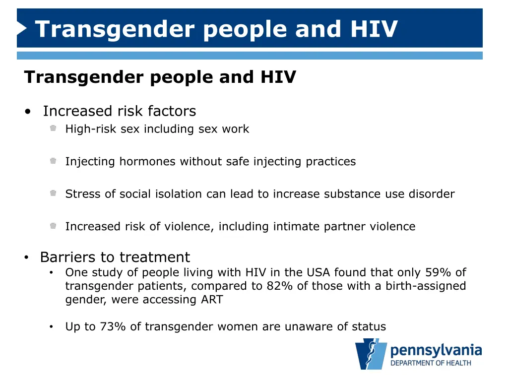 transgender people and hiv