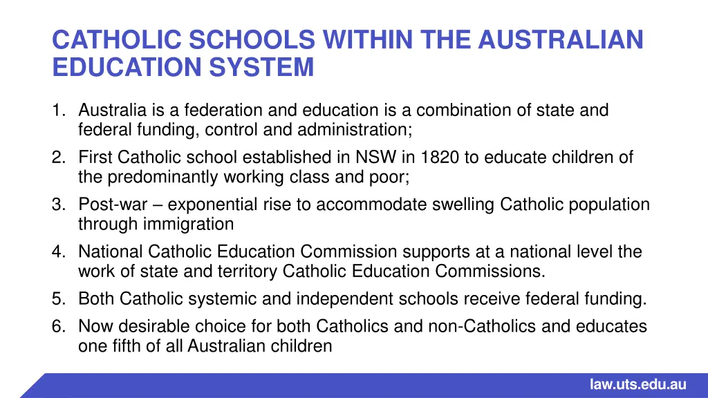 catholic schools within the australian education