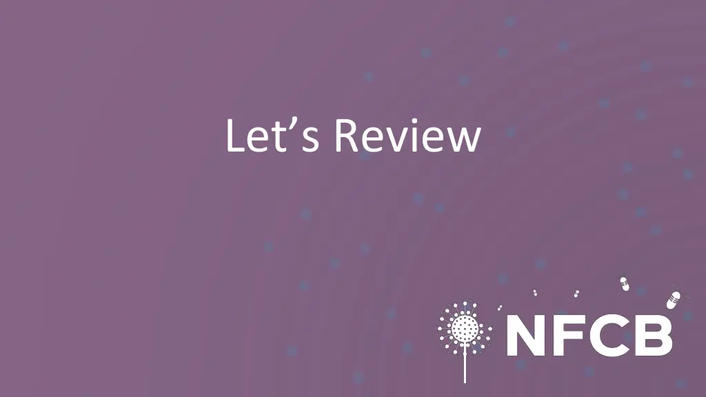 let s review