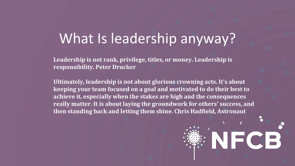 what is leadership anyway