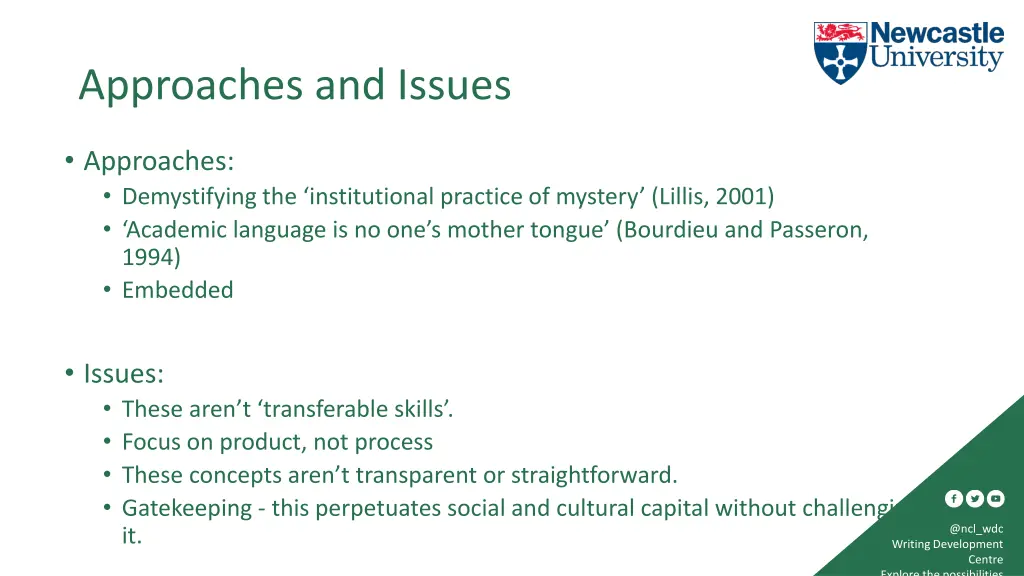 approaches and issues 1
