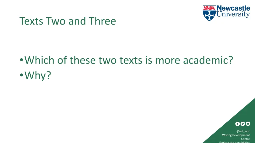 texts two and three