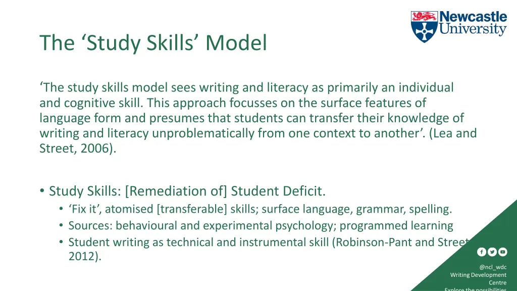 the study skills model