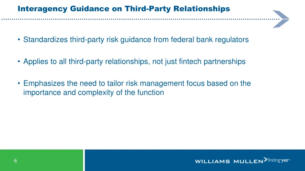 interagency guidance on third party relationships