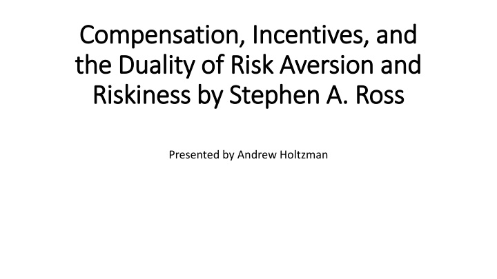 compensation incentives and compensation
