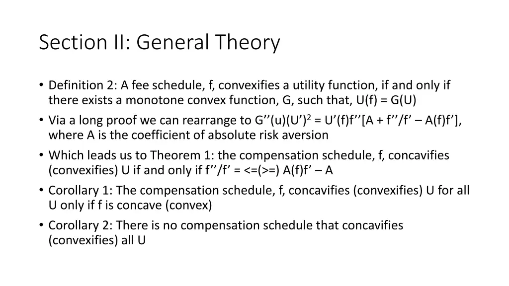 section ii general theory 1