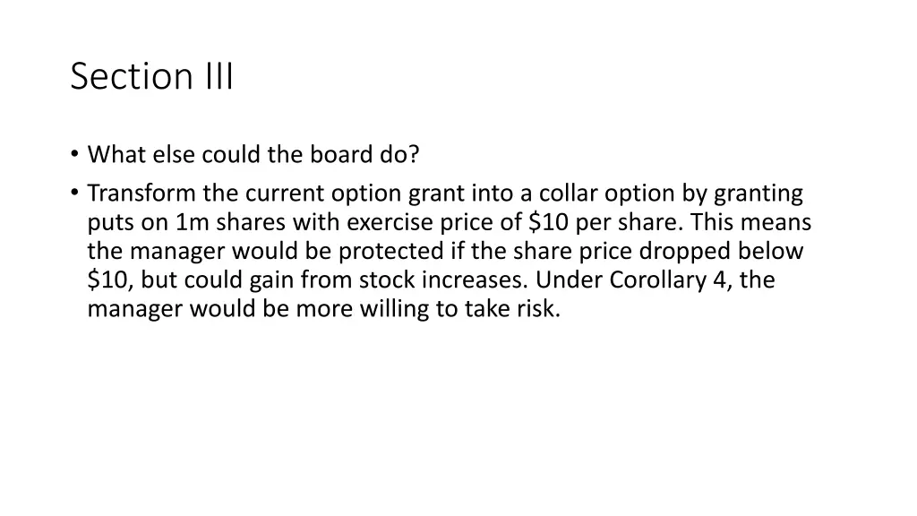 section iii 4