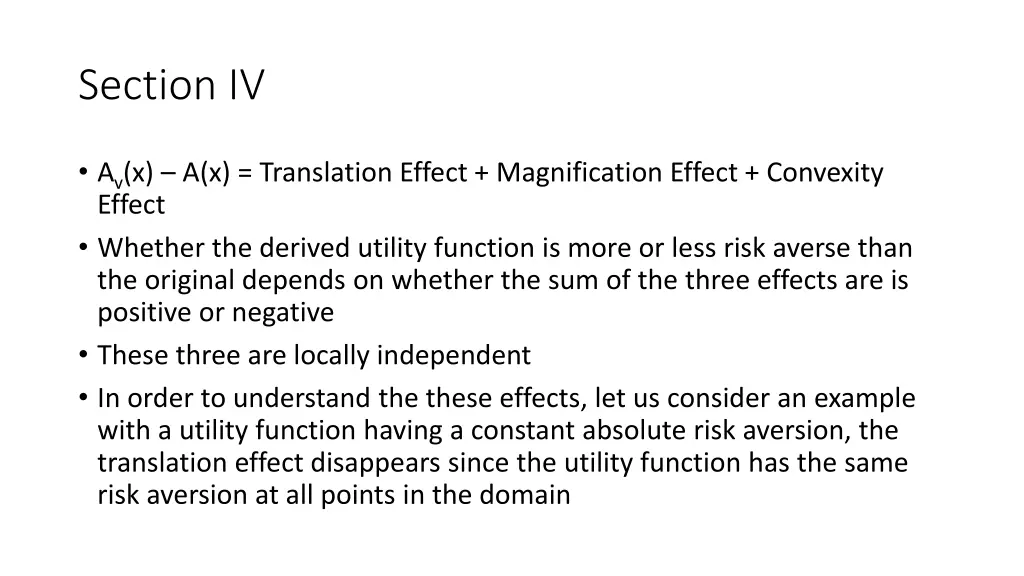 section iv 1