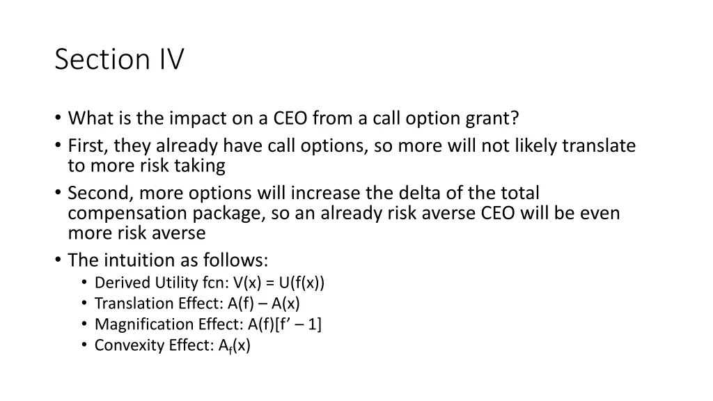 section iv