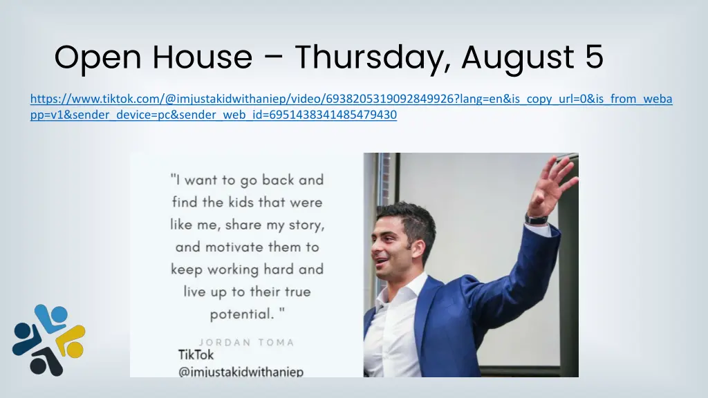 open house thursday august 5