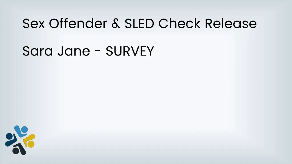sex offender sled check release