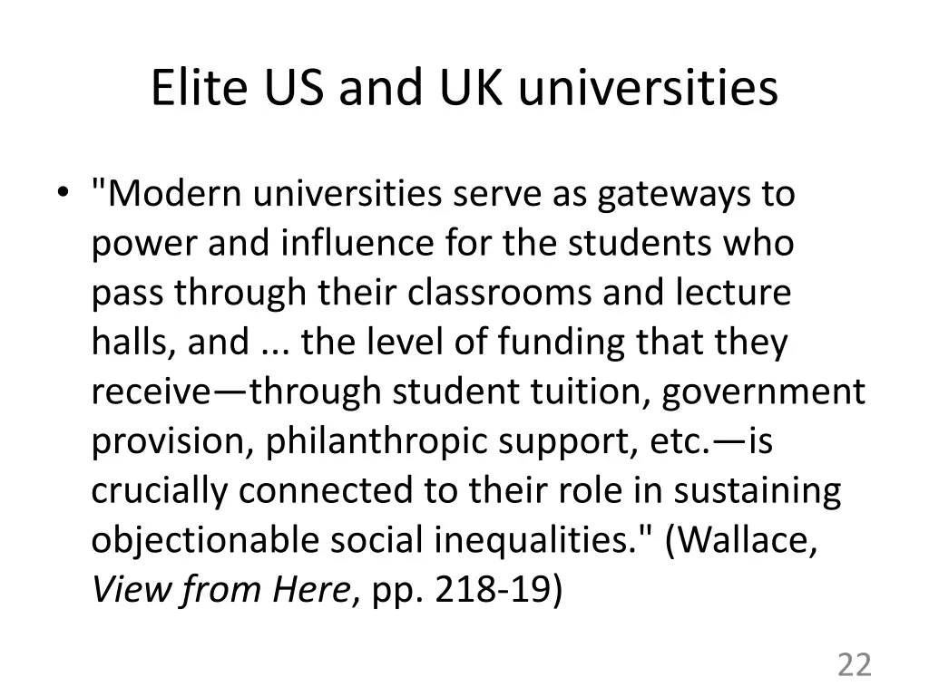 elite us and uk universities