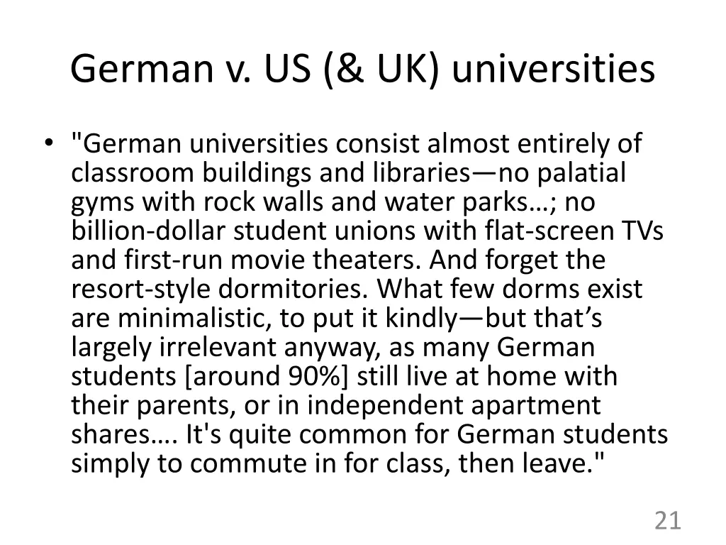 german v us uk universities
