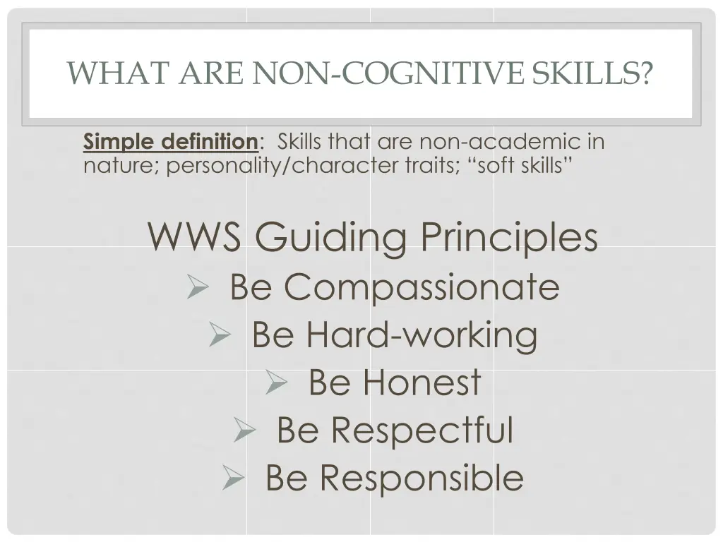 what are non cognitive skills