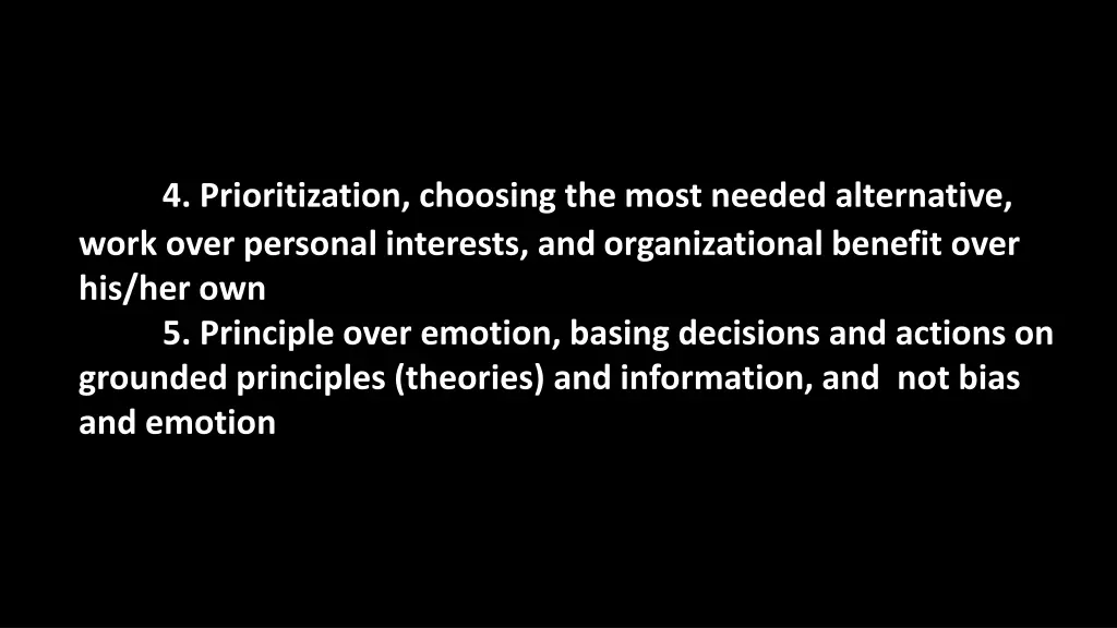 4 prioritization choosing the most needed