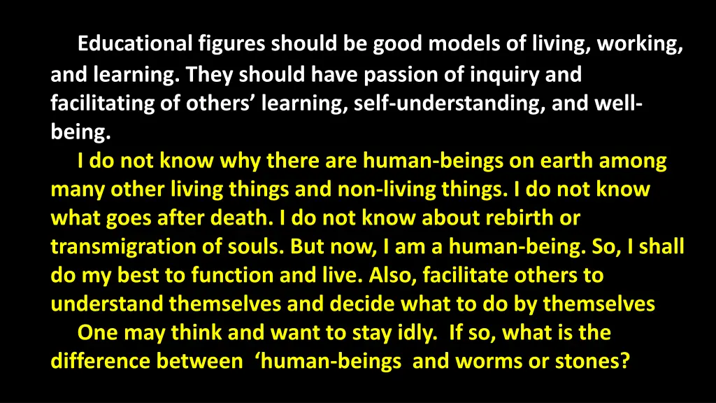 educational figures should be good models
