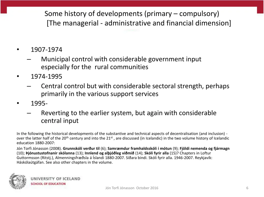 some history of developments primary compulsory
